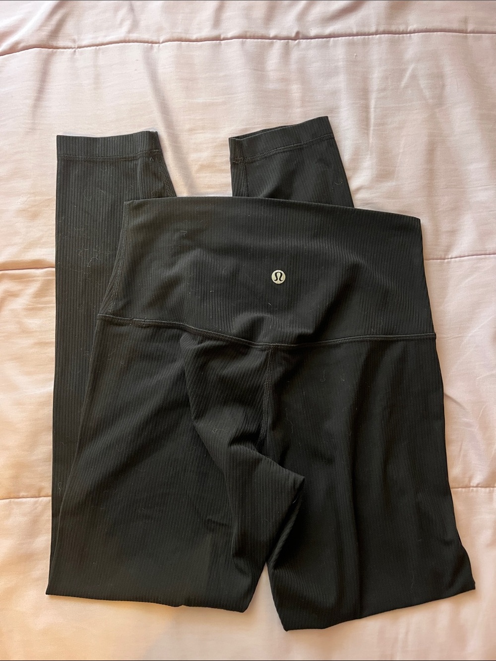 lululemon athletica align Black Ribbed High-Rise Leggings